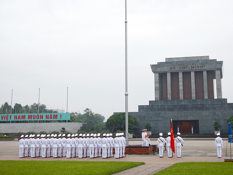 Ho Chi Minh Mausoleum in Hanoi