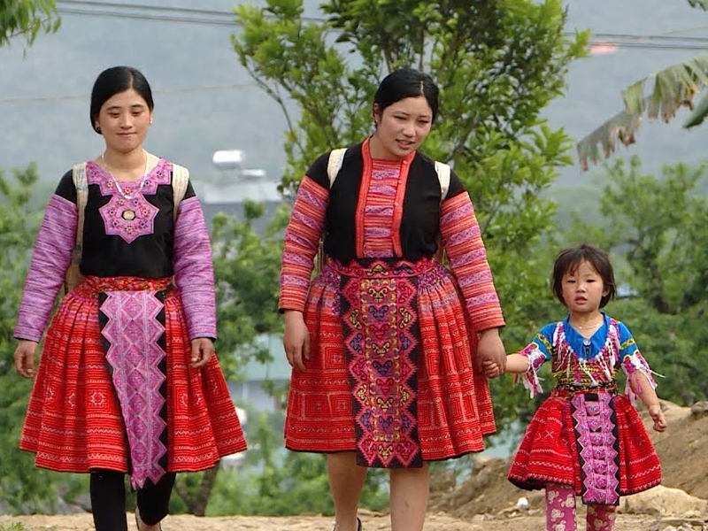 Traditional Clothes of H’mong Ethnic Group